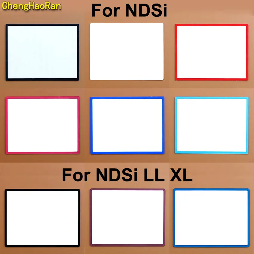 

ChengHaoRan Plastic Upper LCD Screen Lens Frame Cover For NDSi LL XL NDSiLL NDSiXL Console Top Mirror With adhesive
