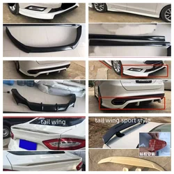 unpainted body kit front rear lip side skirt Assembly for Ford Mondeo 13-18 new style Car Accessories