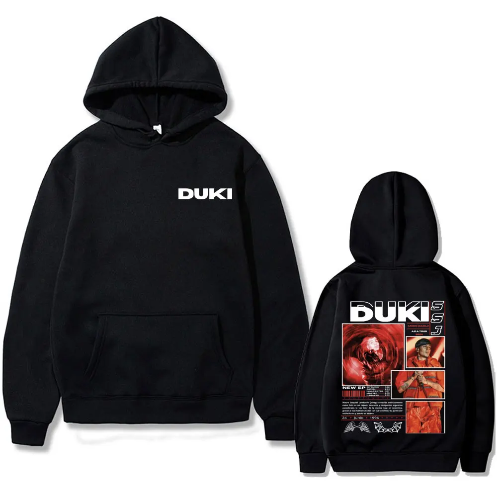 

Rapper Duki ADA Tour Graphic Hoodie Men Women Hip Hop Oversized Streetwear Men's Fashion Sweatshirt Male Fleece Cotton Hoodies