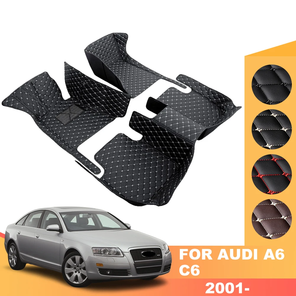 

Custom Leather Car Floor Mats Foot Carpet For Audi A6 C7 2013-2019 A6 Avant C8 2018-2021 A7 2010-2018 A7 2019-2021 A8 2006-2011