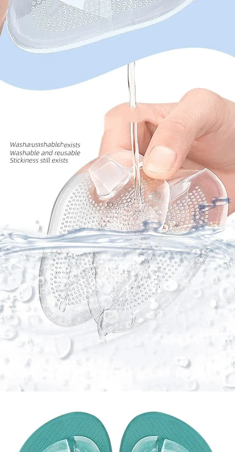 Silikon-Slipper-Sandalen-Vorfußpolster, Flip-Flop-Polster, Clip-Fußpolster, GEL-Schuheinlagen, Fußpflege-Massagepartikel, rutschfeste Kissen – Detail 8