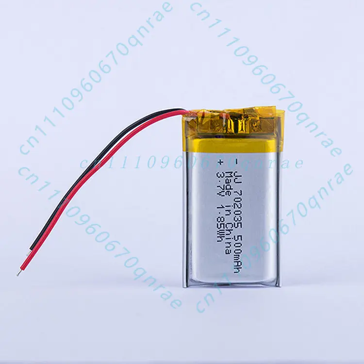 702035 polymer lithium battery 500mah3.7V for navigator alarm walkie-talkie positioner lithium battery