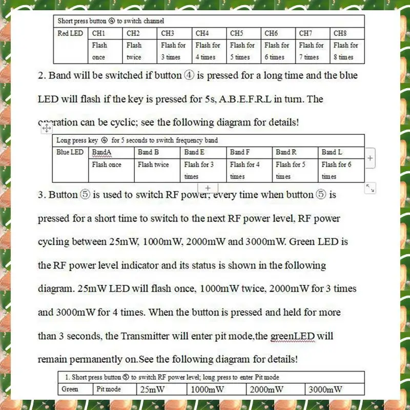 

JAJA 5.8G 5.8Ghz 3W Video Transmitter VTX 48CH 25MW/1000MW/2000MW/3000MW Adjustable For Long Rang FPV Racing Drone Accessories K