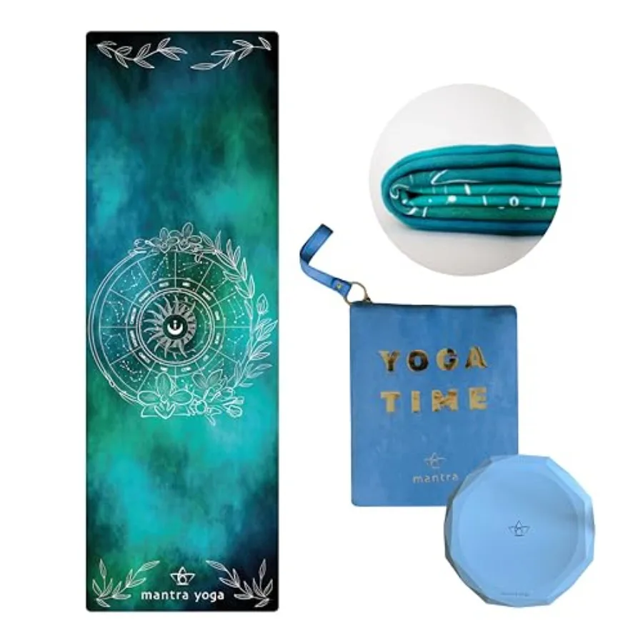 

Travel PRO 1.5mm Foldable Fitness Exercise Mat with Knee Pad and Bag Lightweight Compact Eco-Friendly Non-Slip Washable for All