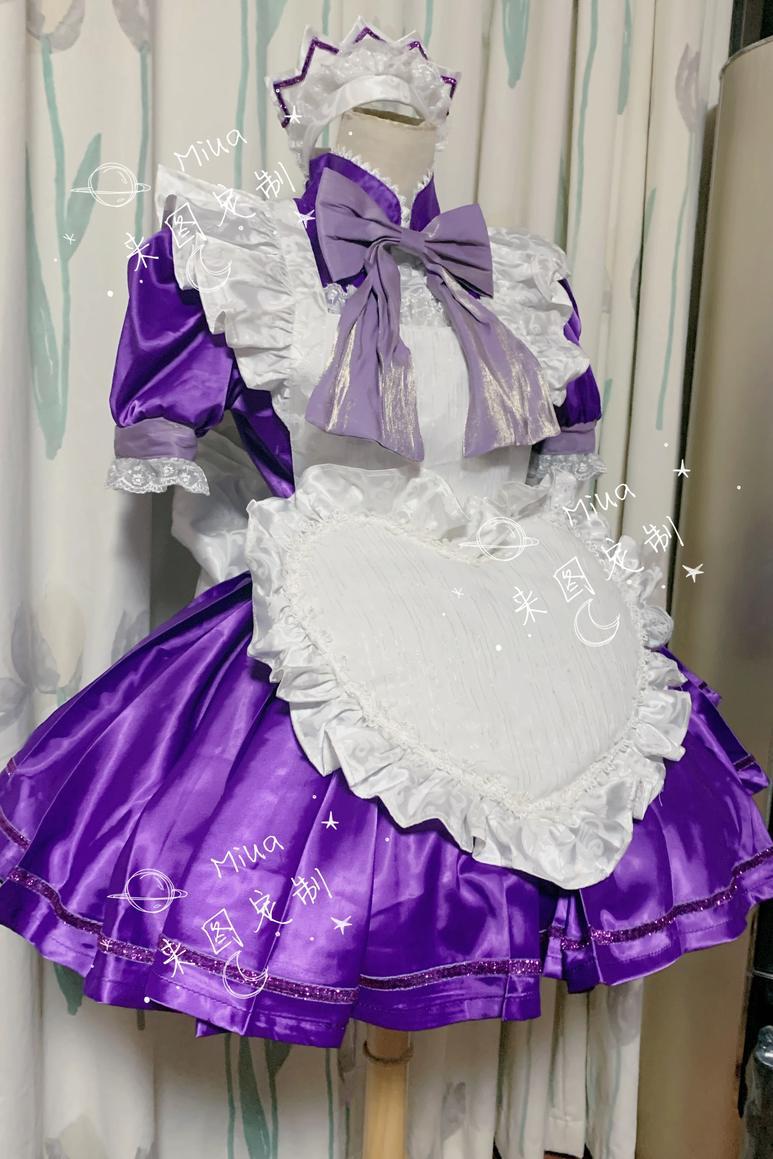 COS-HoHo [Customized] Anime Tokyo Mew Mew Fujiwara Zakuro Maid Dress Lovely Uniform Cosplay Costume Party Outfit For Women