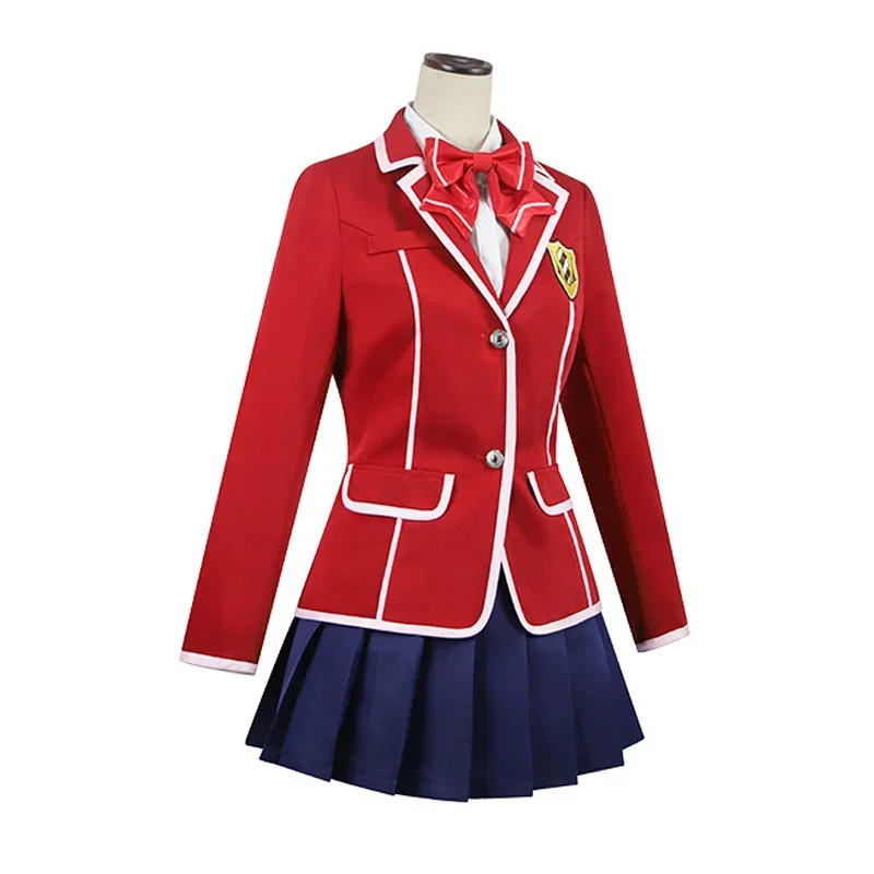 Anime culpado coroa yuzuriha inori cosplay traje uniforme do ensino médio feminino jk conjunto completo lolita terno roupas de festa de halloween