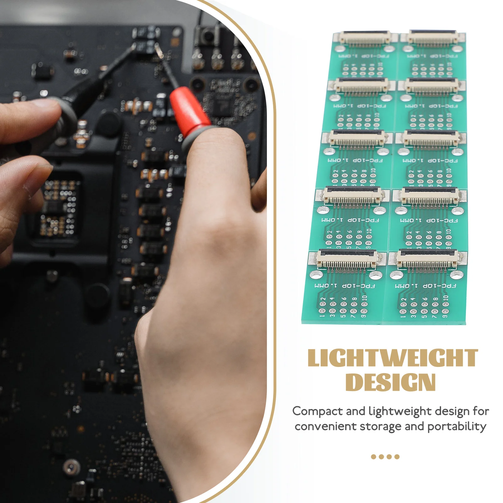 

10P FPC Connector Boards Adapter Pin Support Module Converter Accessories 254 10 Soft Flat Cable PCB Electronic Components