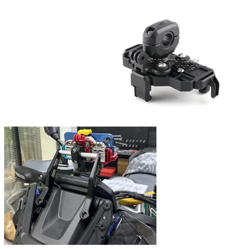 

For TIGER 850 TIGER900 tiger1200 GT Rally 2021-2023 Motorcycle GPS Navigation Bracket Shock Absorber Phone Holder 12MM 22MM