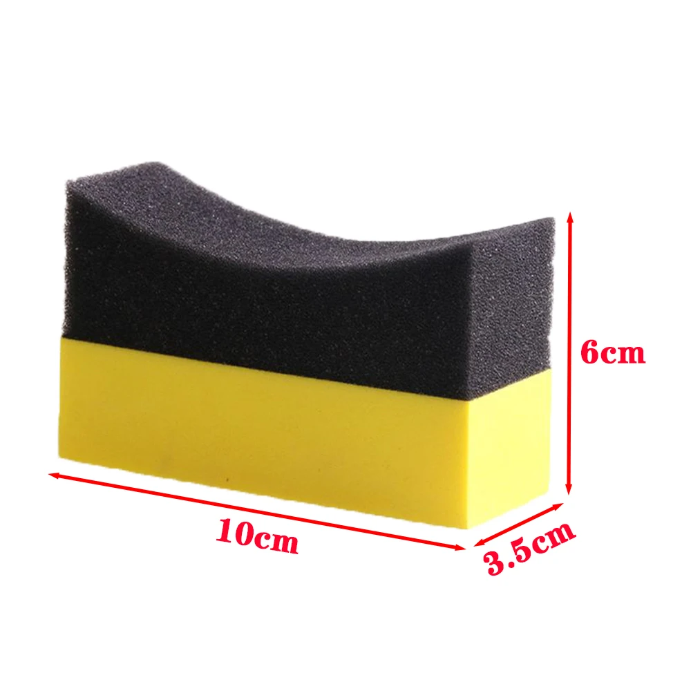 Tire Sponge Wax Applicator Pads Premium Grade Sponge Microfiber Applicator Gloss Shine Color Polishing Tool