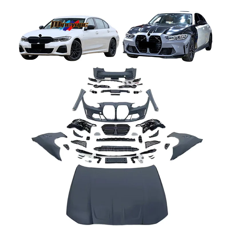 New PP Plastic G20 G28 Bumper Accessories With Clips For 3 Series Upgrade