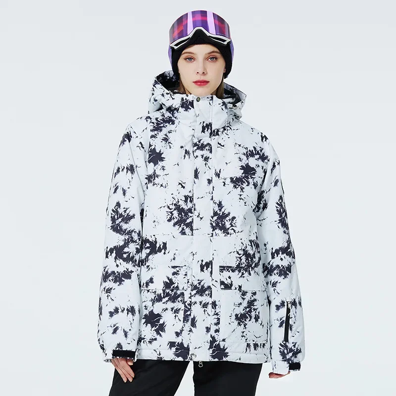 

2024 New Ski Jacket for Men Women Thickened Warm Snowboard Clothes Outdoor Mountain Sport Winter Skiing Suit Windproof Hoodie