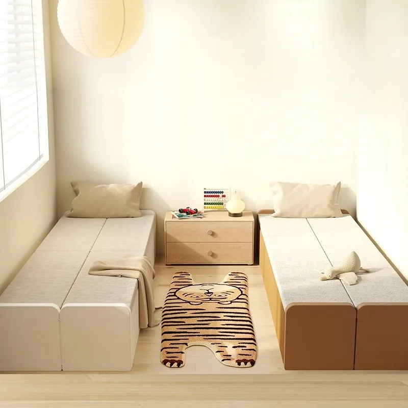 Japanese Luxury Bed Minimalist Fancy Aesthetic Frame Bed Folding