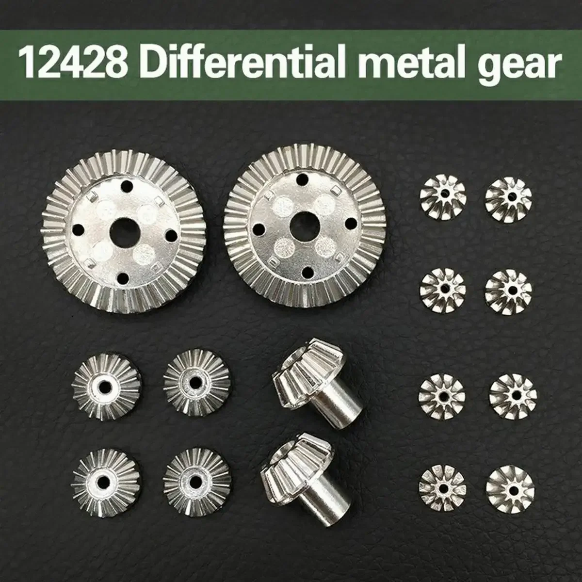 16Pcs 12T 24T 30T XY-12018 Metal Drive Motor Gear Planet Diff Reducation Gears Parts For WLtoys 12428 12423 RC Car Model