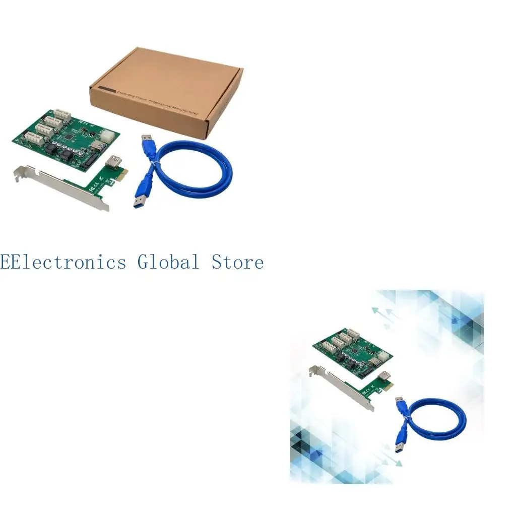 

462B PCIe — PCI-E 4-портовая настольная расширенная карта 1 графическая карта USB