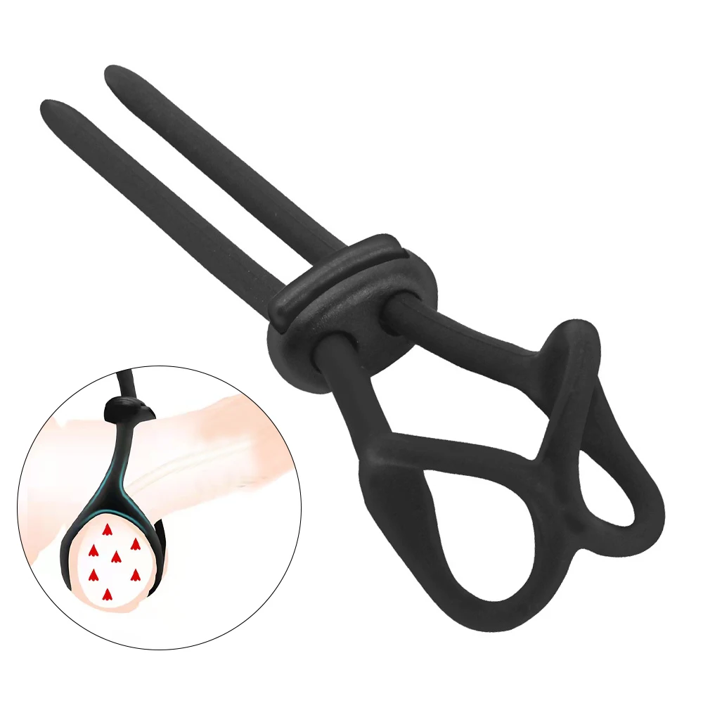 NEW Adjustable Penis Ring Rope Silicone Cock Rings Sex Toys for Men Adults Male Lasting Cockring Sex Shop Delay Ejaculation