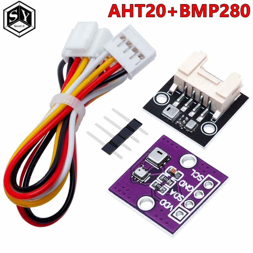 AHT20+BMP280 High Precision Digital Temperature And Humidity Atmospheric Pressure Sensor For Arduino