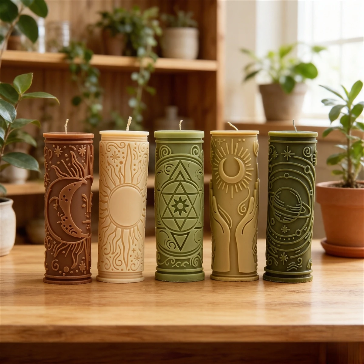 3D Relief Sun Moon …