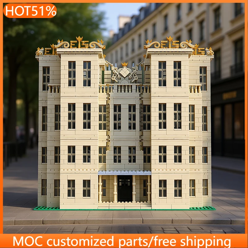 

5840 деталей: Конструктор «Кантри-вилла» MOC, модульный, настраиваемый, простой в сборке, креативный, для мальчиков, подарок