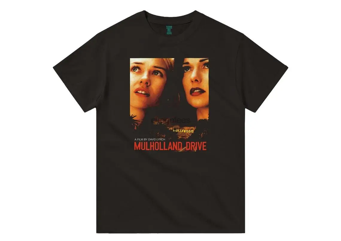 Mulholland Drive David Lynch 2001 - HQ Retro Movie Print T-Shirt Heavyweight Unisex Crewneck