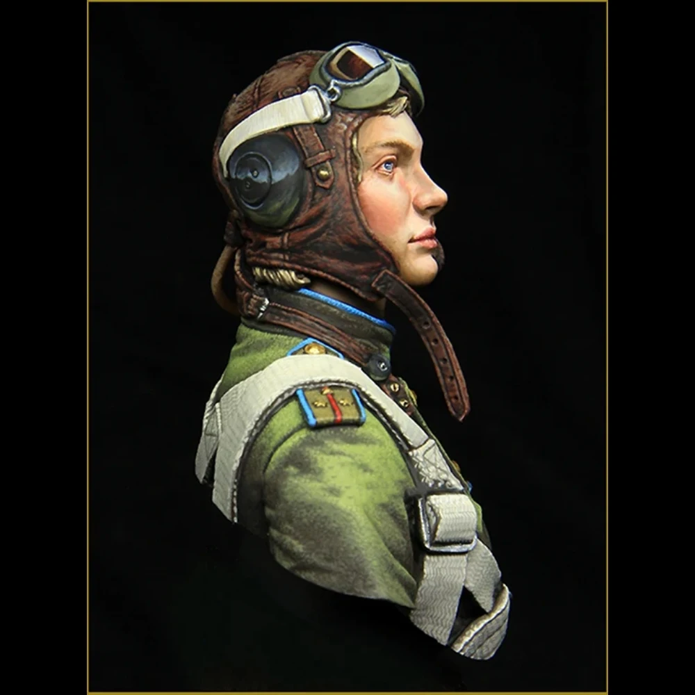 

1/10 Resin Figure bust Unpainted model Kit, Russian female pilot, unassembled and unpainted GK,