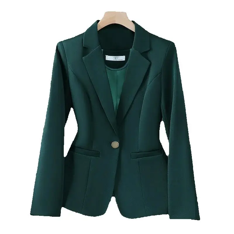 Spring Autumn Long Sleeve Blazer Women Coat New Ladies Business Work Suit Jackets Korean Single Button Blazer Female Outerwear