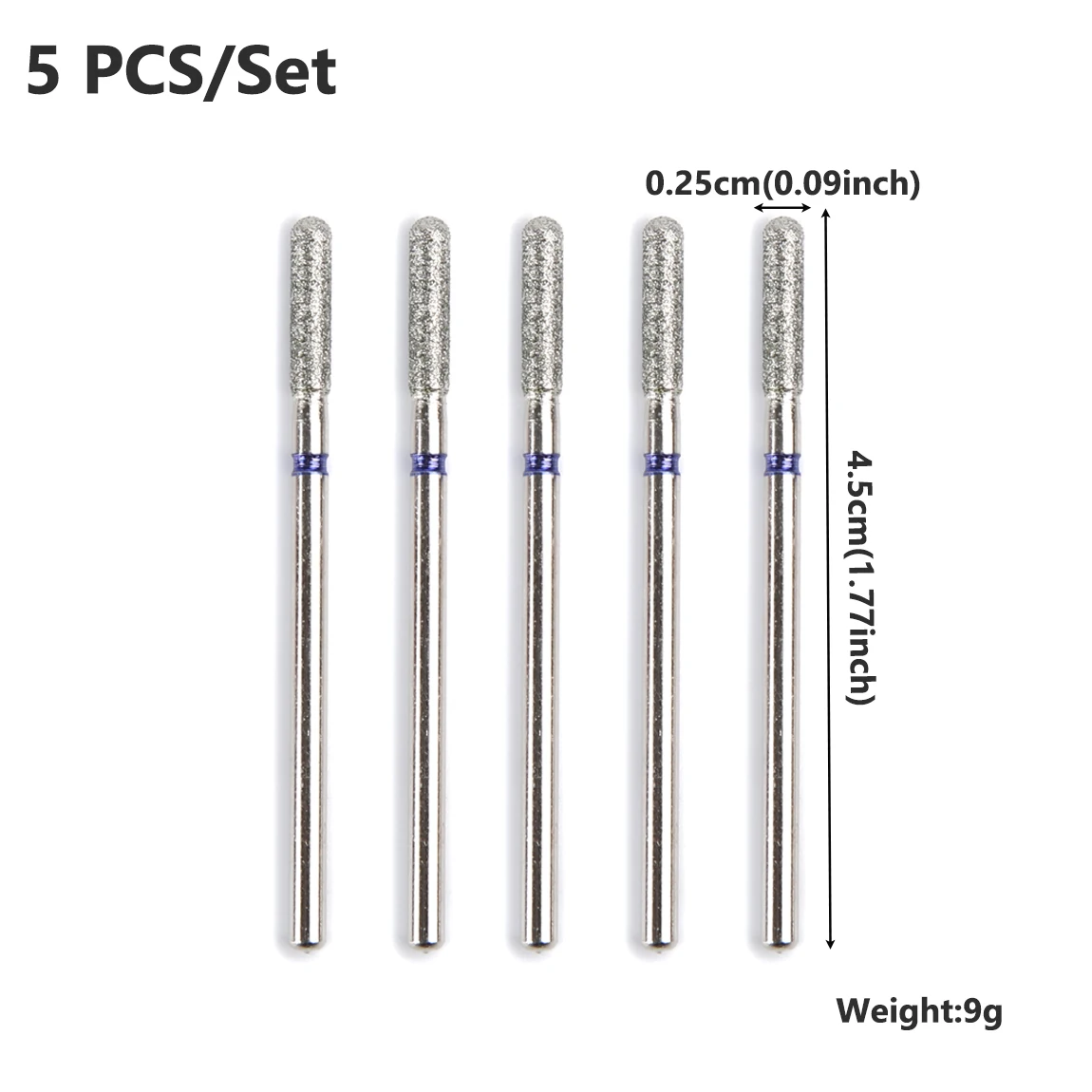 5 قطع من لقم مثقاب الأظافر الماسية للعناية بالبشرة والمانيكير والباديكير - لقم مبرد أظافر كهربائي احترافي لاستخدام الصالونات #4