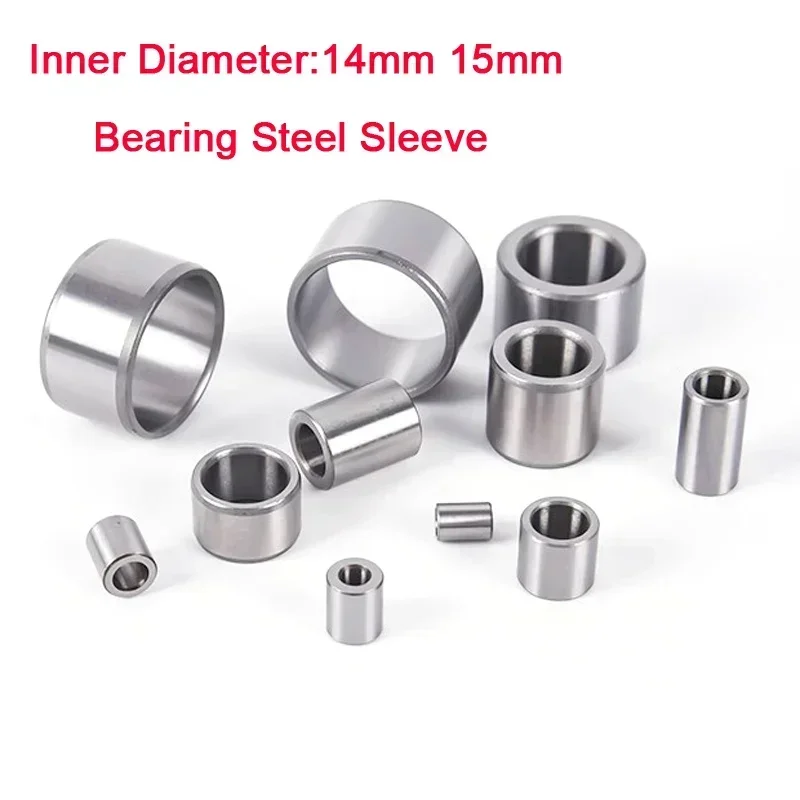 1Pcs Bearing Steel Bushing Wear-resistant Sleeve Shaft Sleeve Bushing Guide Sleeve Inside Diameter 14mm 15mm