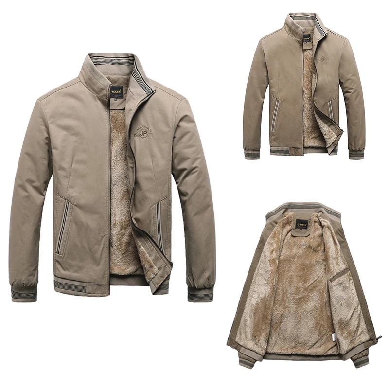 

2025 New Men's Classic Casual Solid Color Jacket Winter Thickened Warm Cotton Clothes Outdoor Windproof Coat Fashion Men Clothes