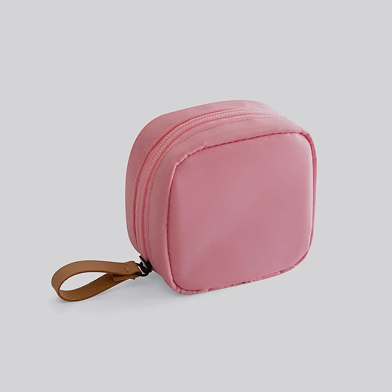 Mini Cosmetic Bag Flamingo Solid Color Travel Toiletry Storage Bag Pouch Cactus Beauty Makeup Bag Cosmetic Bag Organizer