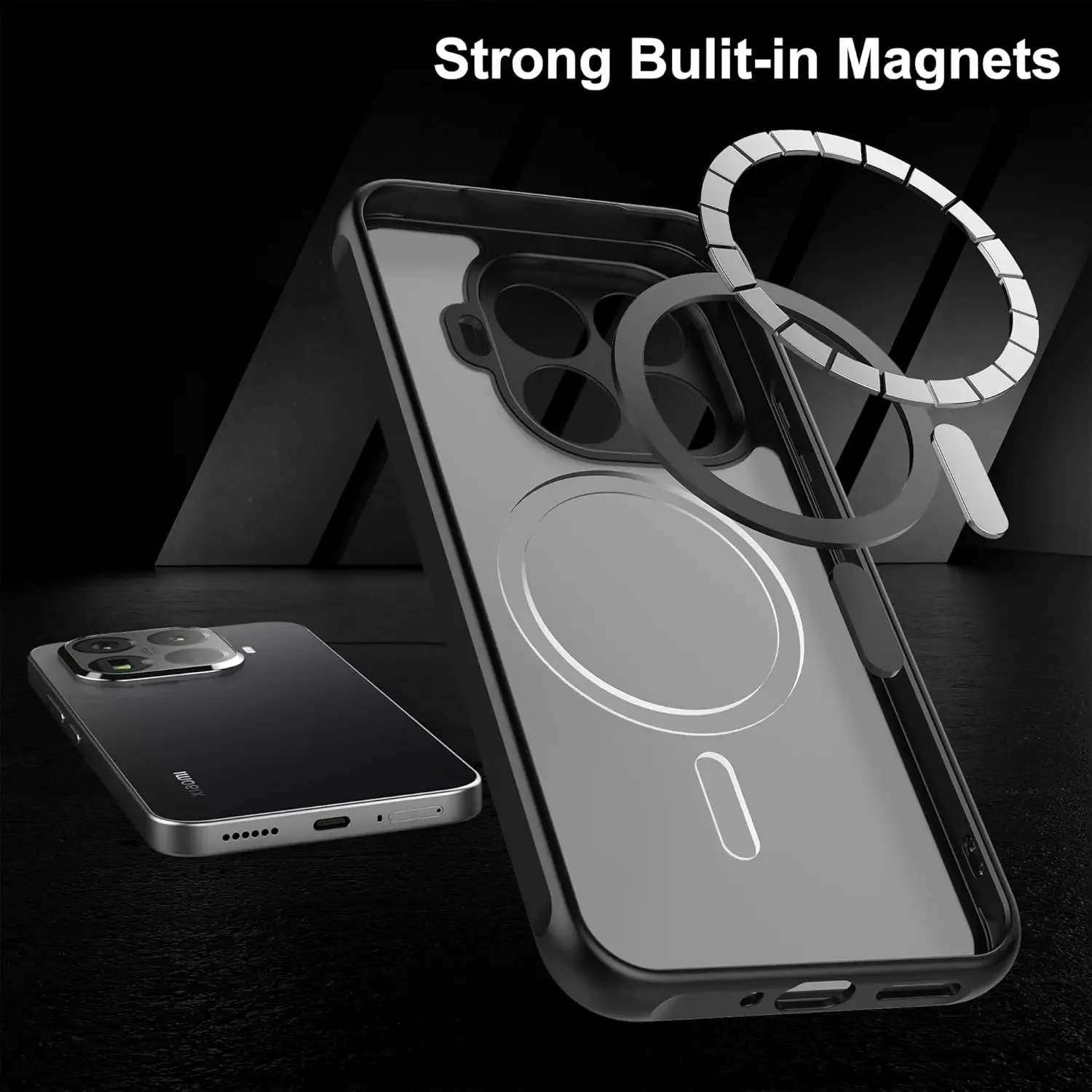 حافظة ظهر غير لامعة لهاتف Xiaomi 17 Pro Max 15 14 Ultra T Pro Magsafe شحن لاسلكي مغناطيسي كاميرا صلبة حماية غطاء مقاوم للصدمات #5