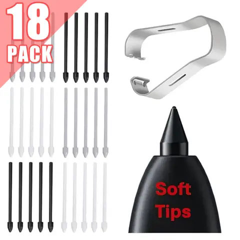Bilashmart Replacement Pencil Tips for Samsung Galaxy Tab S6 S7 S21 S22 S23 S24 Note 10 20 S Pen SPen Nibs with Removal Tweezers Refill Set