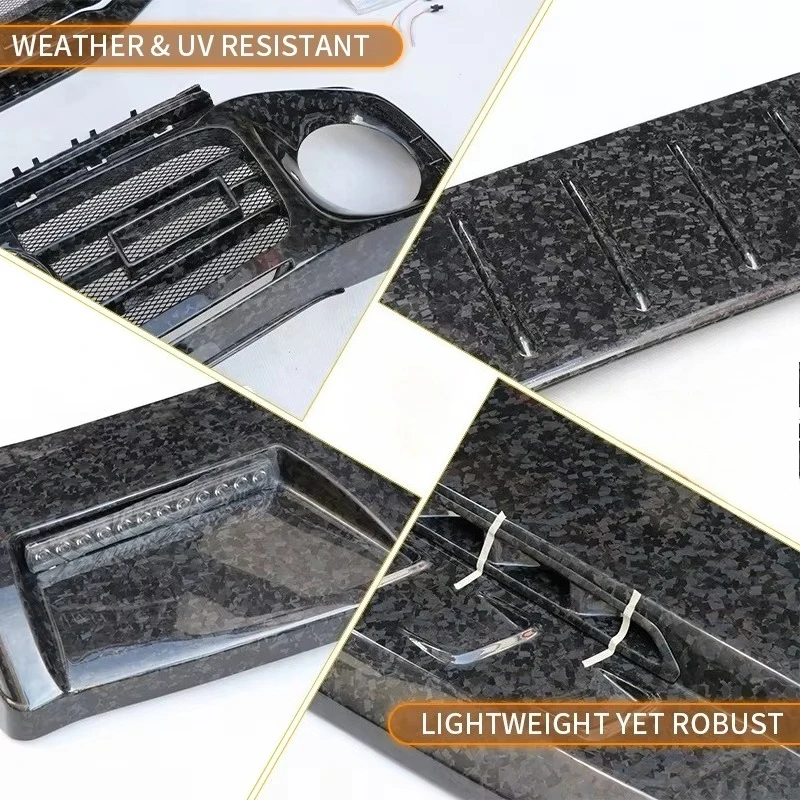 G-Class W464 W463a MSY P920 طبعة محدودة مجموعة مصد السيارات ضبط أجزاء ألياف الكربون الجافة طقم الجسم #3