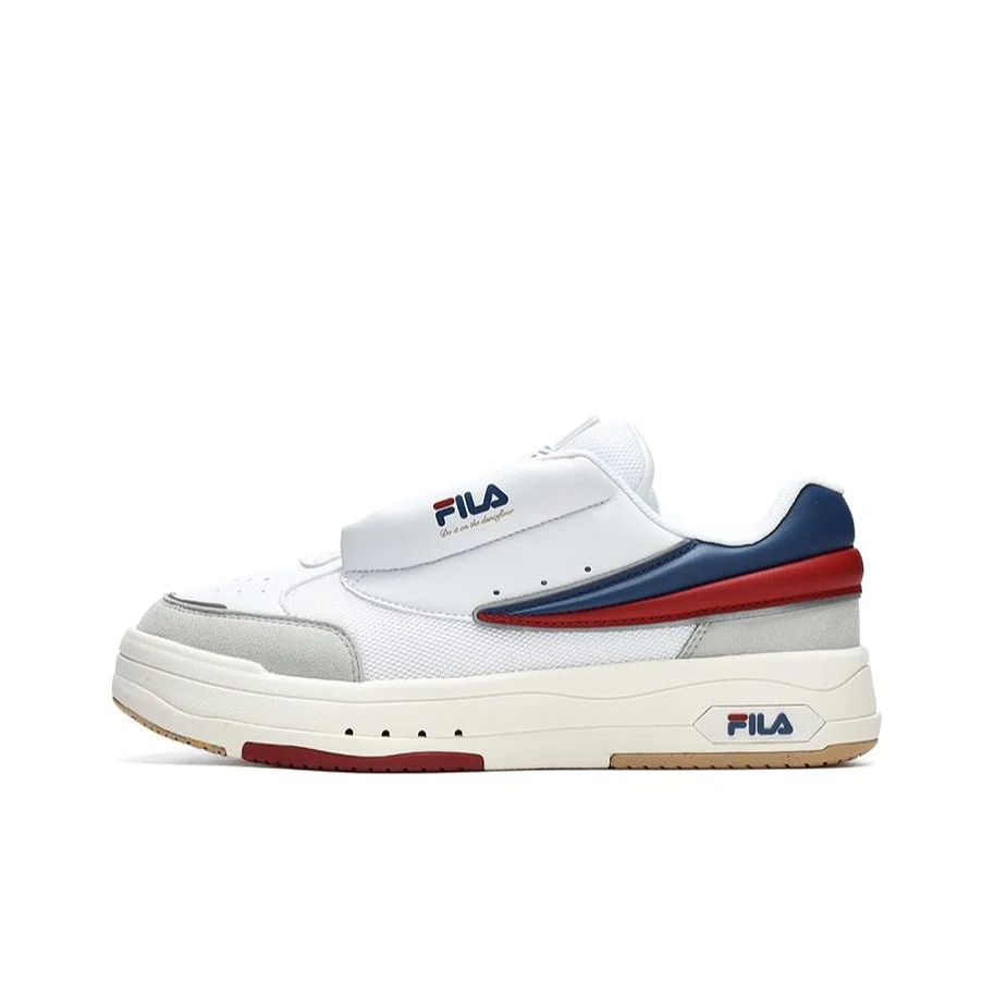 FILA Mix Skateboard Shoes Women's Low Top FILA White/Red/Blue F12W244201FWT