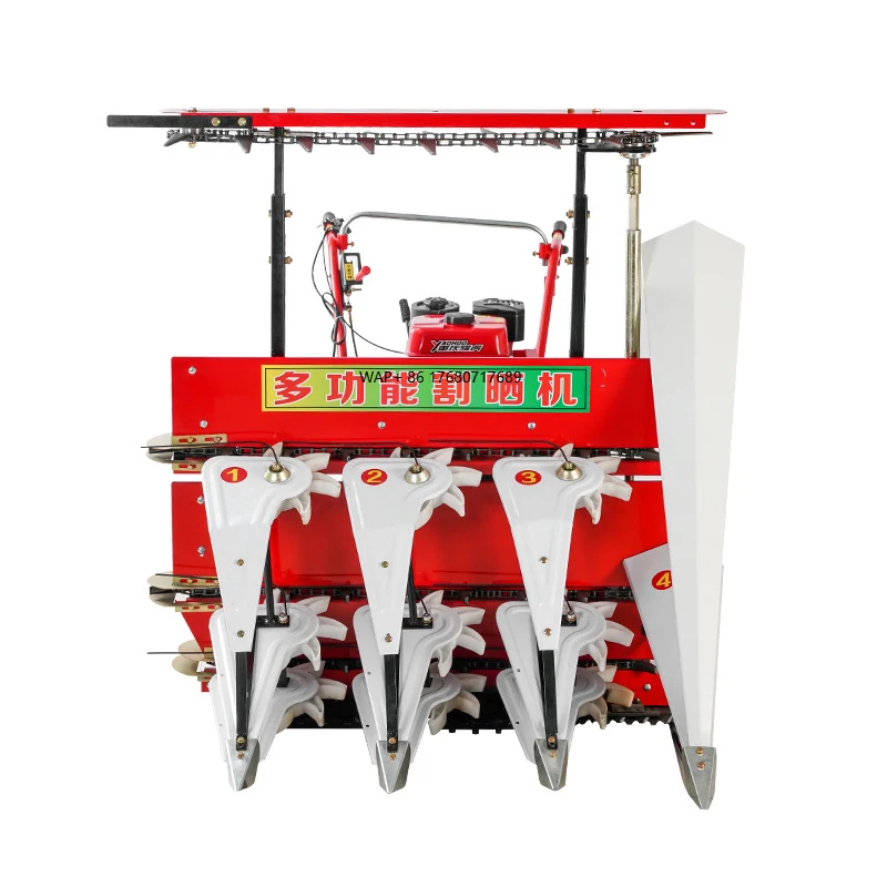 

High-Performance Mini Agricultural Reaper Wheel Tractor Farm Machinery Rice Wheat Alfalfa Cutter Rice Harvest Machine