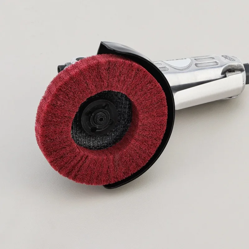 10 pieces of stainless steel nylon fiber polishing pads, 10cm x 1.6cm polishing brush wheel rotating tool