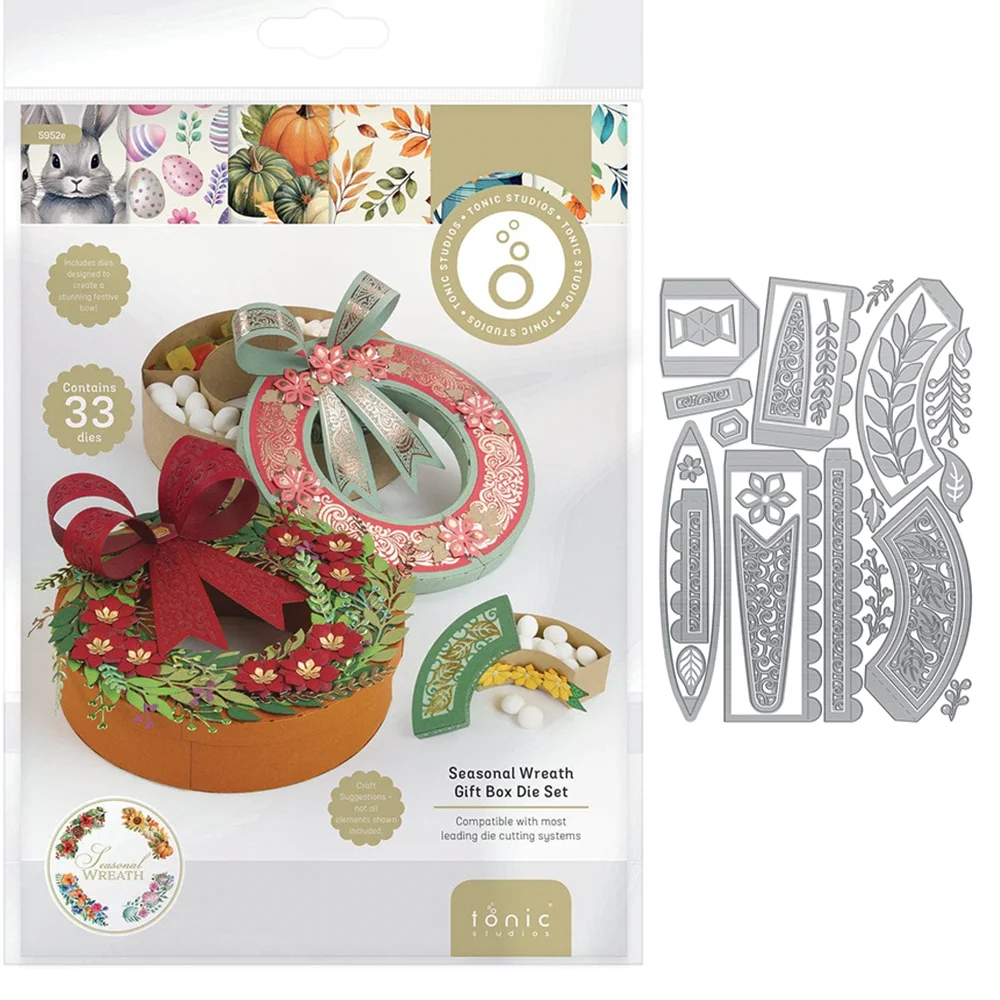 Halloween-Geschenkbox Metall-Stanzformen Gruselige und Süße Zuckerschädel-Stanzform DIY Prägung Scrapbooking Stanzformen Bastelformen