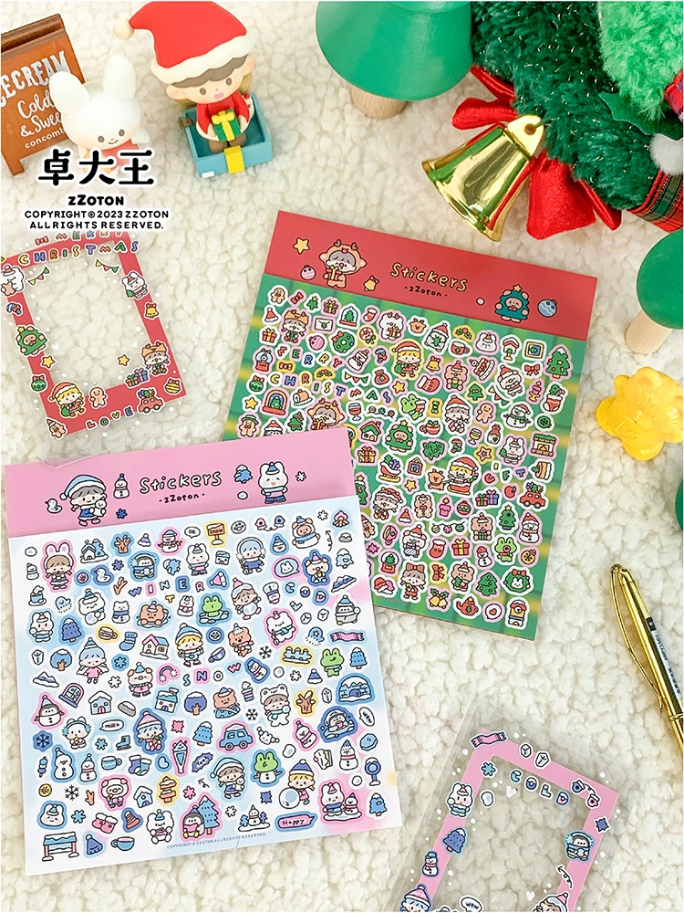 Winter Delights, Festive Home Journal, Cute Washi Adhesive Tape, Sticker Materials for Sweet Treats and Daily Enjoyment