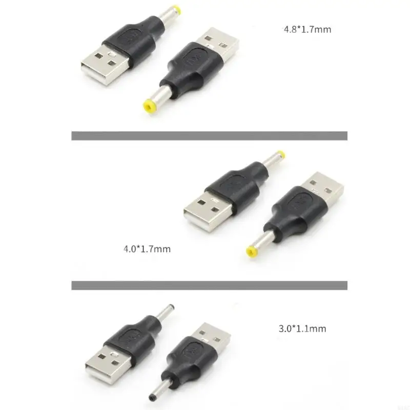 Adaptador Bus Usb 2,0 918C, Usb a 5,5x2,1, 2,5x0,7, 3,0x1,1, 5,5x2,5, 5,5x1,7, 4,8x1,7, enchufe adaptador Usb a para