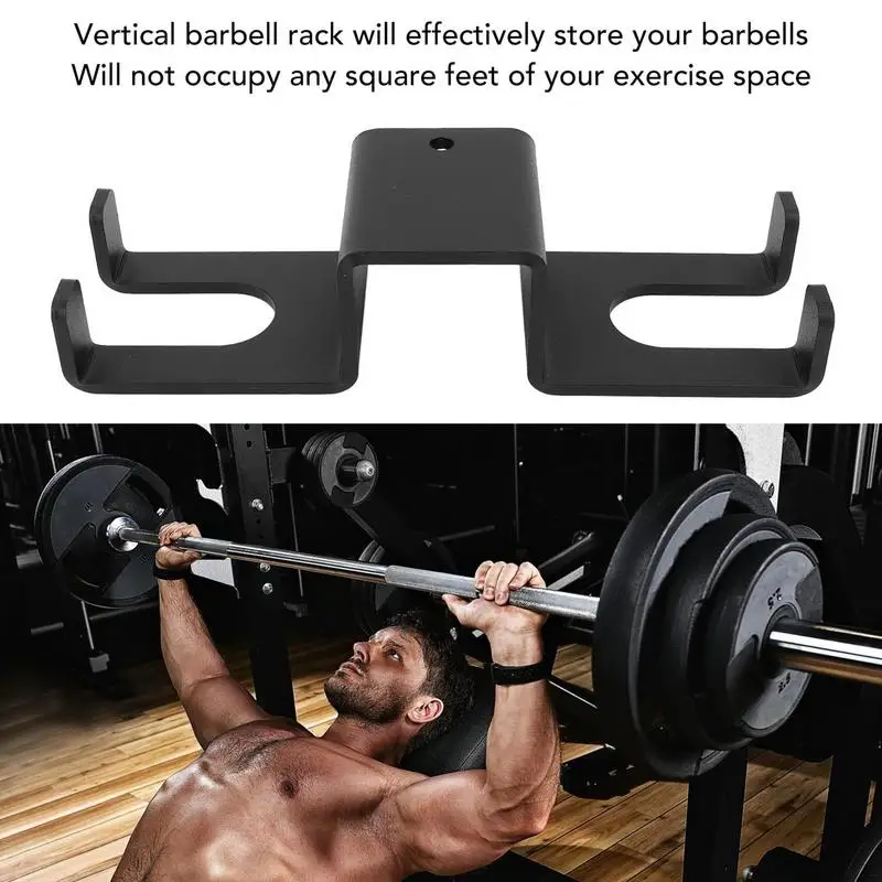 

Barbell Storage Vertical Barbell Holder Heavy-Duty Home Gym Equipment For Strength Training Functional Fitness