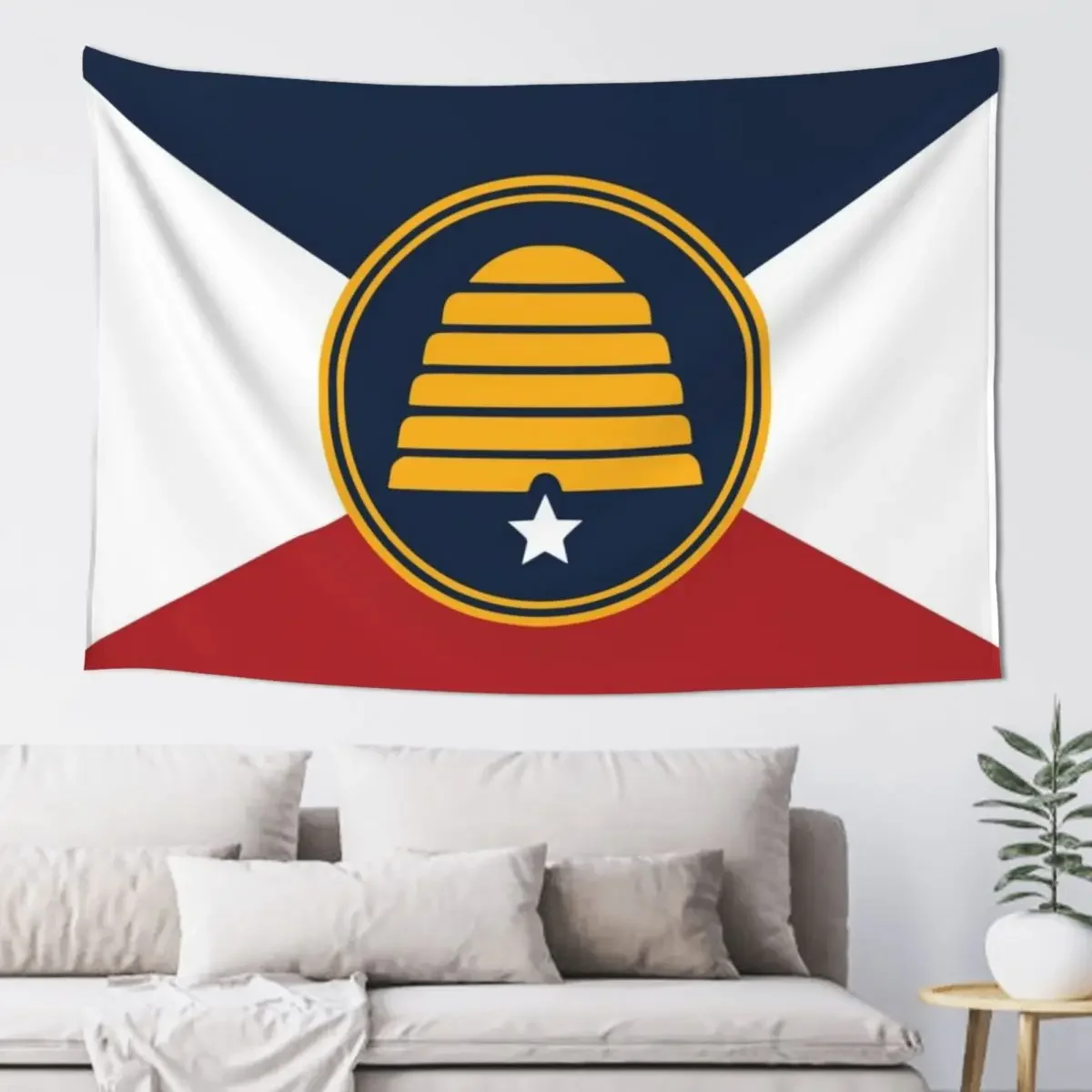 

The Beehive (Utah Commemorative Flag 2021) Tapestry Wall Decor Kawaii Room Decor Decorations For Your Bedroom Tapestry