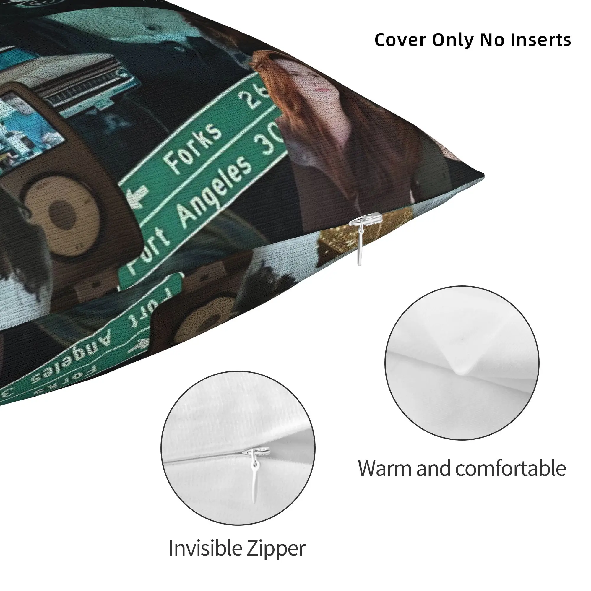 The Twilight Edward Bella  Pillow Case  Design Pillow Cover For Living Room Bed Chair Retro Trendy Cushion Cover