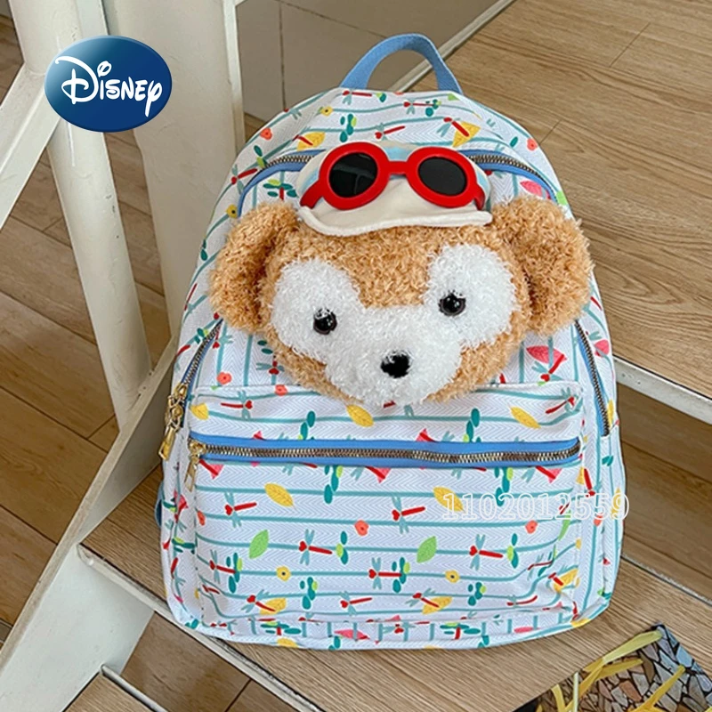 Disney New Doll Backpack 3D Cartoon Women's Backpack Fashion Trend Girls' Backpack Large Capacity High Quality Student Backpack