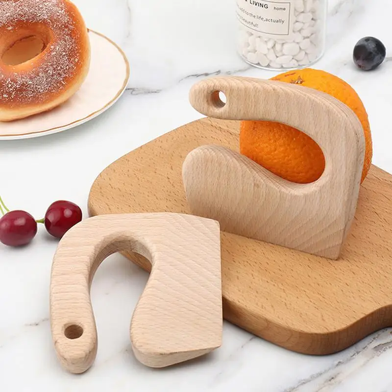 Wooden Knife Kids Cooking Toys Safe Knives Cutting Fruit Vegetable Chopper Simulation Kitchen Kids Wooden Cutter For Children