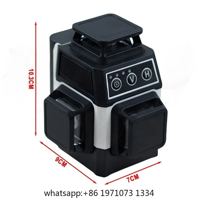 Mini 3D 12 Lines Laser Level Self-Leveling 360 Horizontal And Vertical Cross Super Powerful Green Beam Optical Instrument view 3