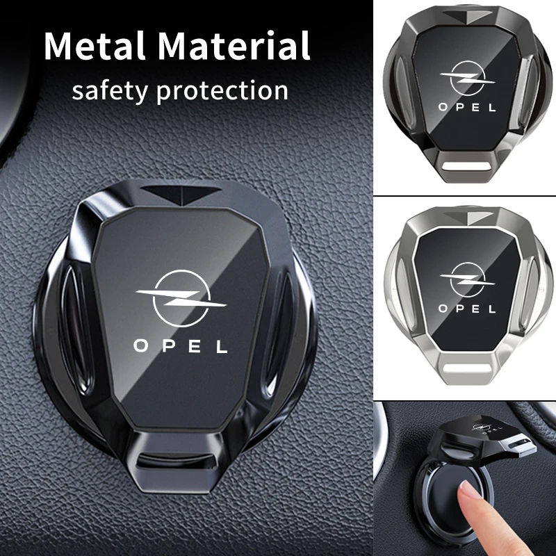 Car One-Touch Start Button Cover Metal Start Case Decor Accessories For Opel Astra  H J K Insignia Corsa D Zafira Meriva Mokka