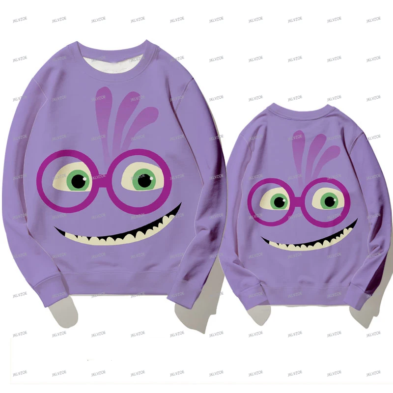 Disney Monsters University Sweatshirt Cartoon Anime Women Men Pullover Tops 2025 New Fashion Couple Hoodie Sweatshirt Pullovers