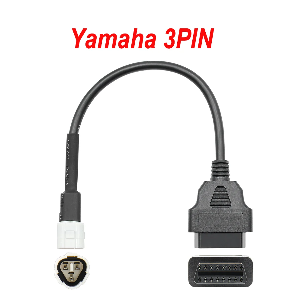 ل KTM obd2 موصل لياماها لهوندا موتو لسوزوكي ل Ducati دراجة نارية Motobike obd 2 تمديد كابل لكاواساكي