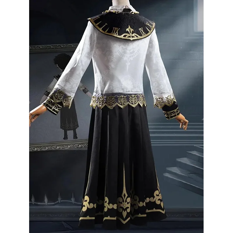 2025 11 V Watchman Aesop Carl 게임 아이덴티티 V Embalmer 코스프레 의상 가발 및 상자 할로윈