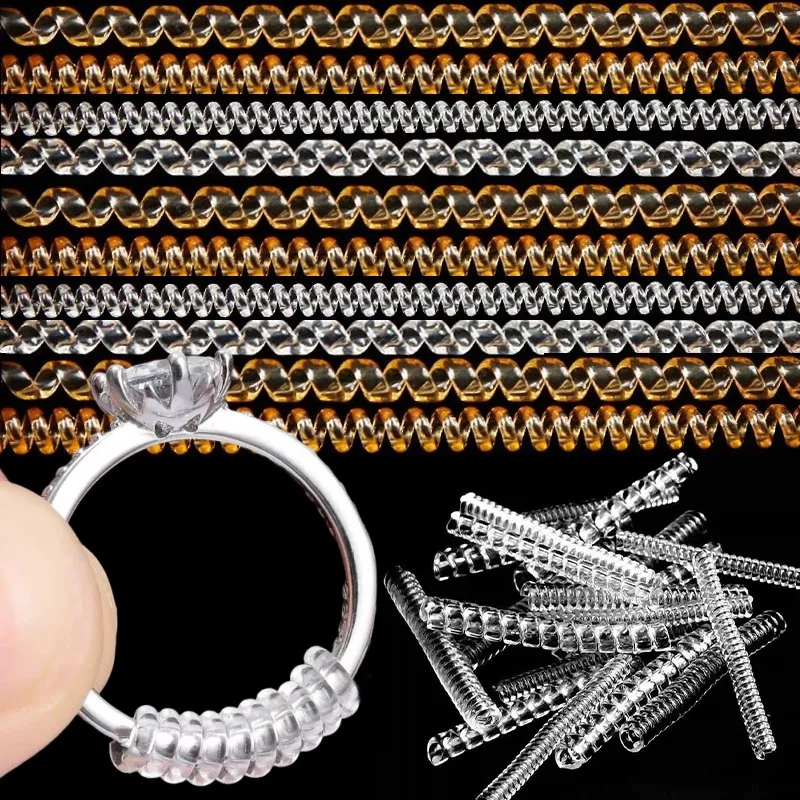 Ring Adjustable Spring Rope Resin Elastic Fastener Suitable All Rings Adjustable Tool Cuttable Invisible Seamless Spring Ropes