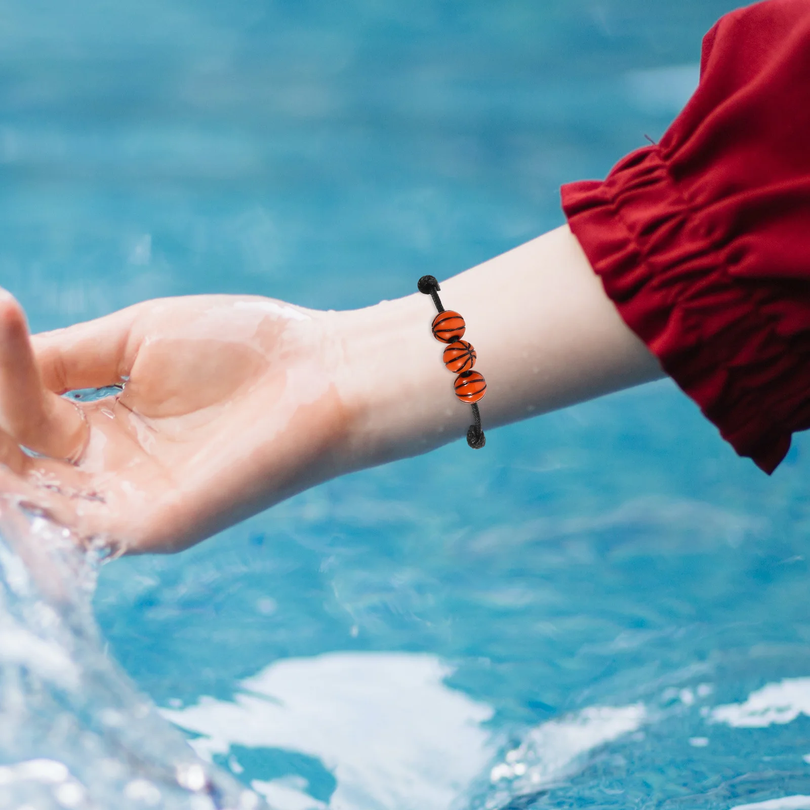 10Pcs Sports Ball Bracelet Stylish Adjustable Sports Themed Wristband Party Beach Christmas Accessories Trendy Gift for